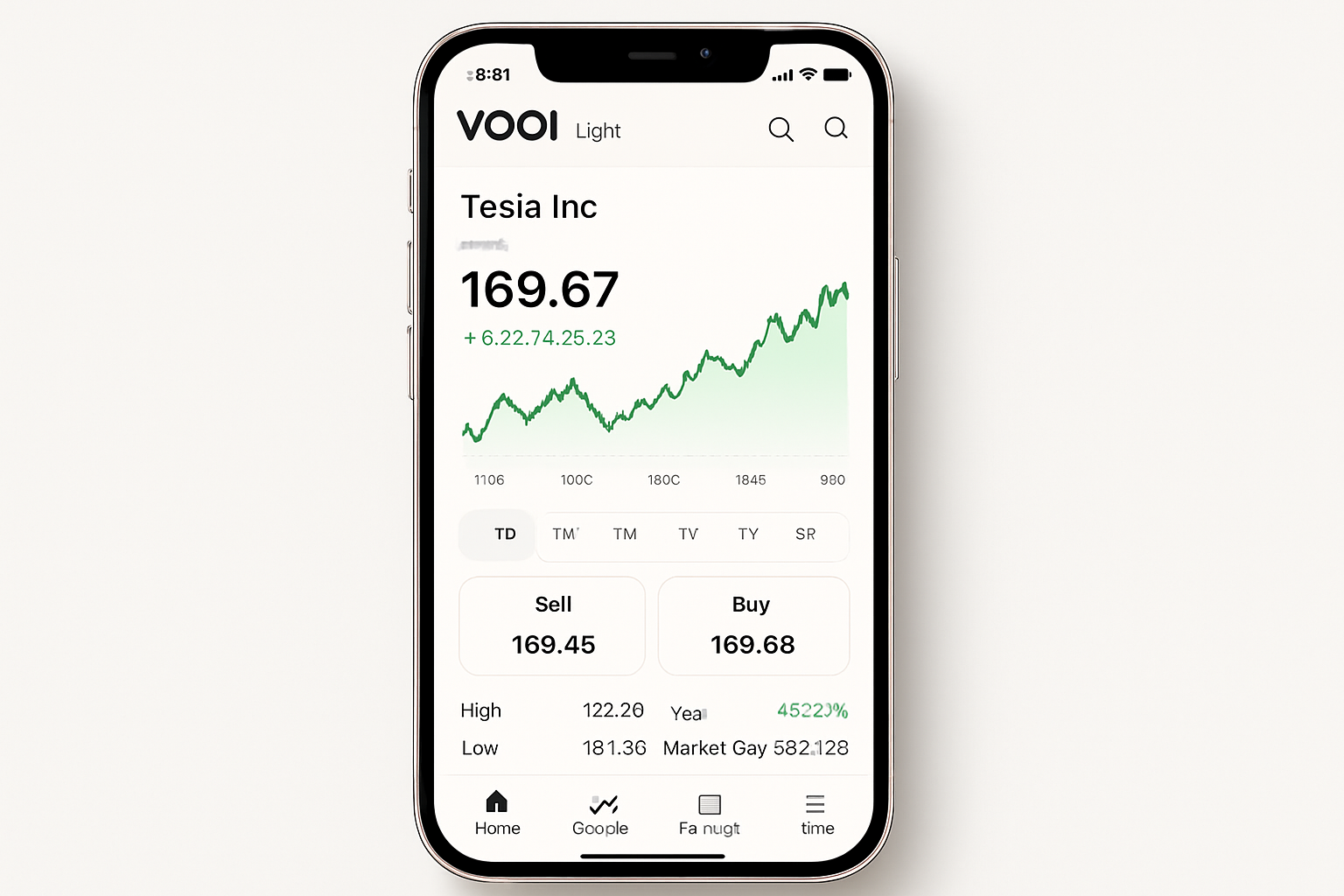 VOOI Light mobile trading app