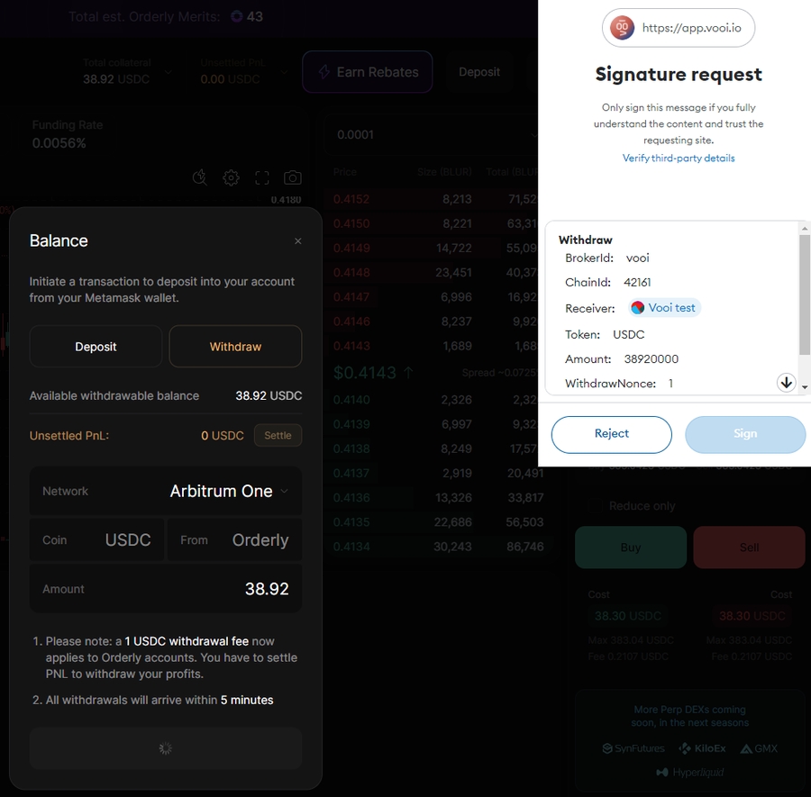 VOOI trading interface comparison