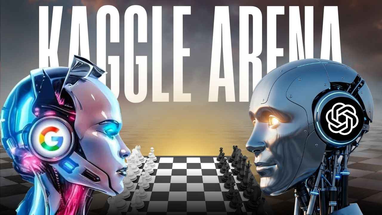 AI models competing in Kaggle Game Arena