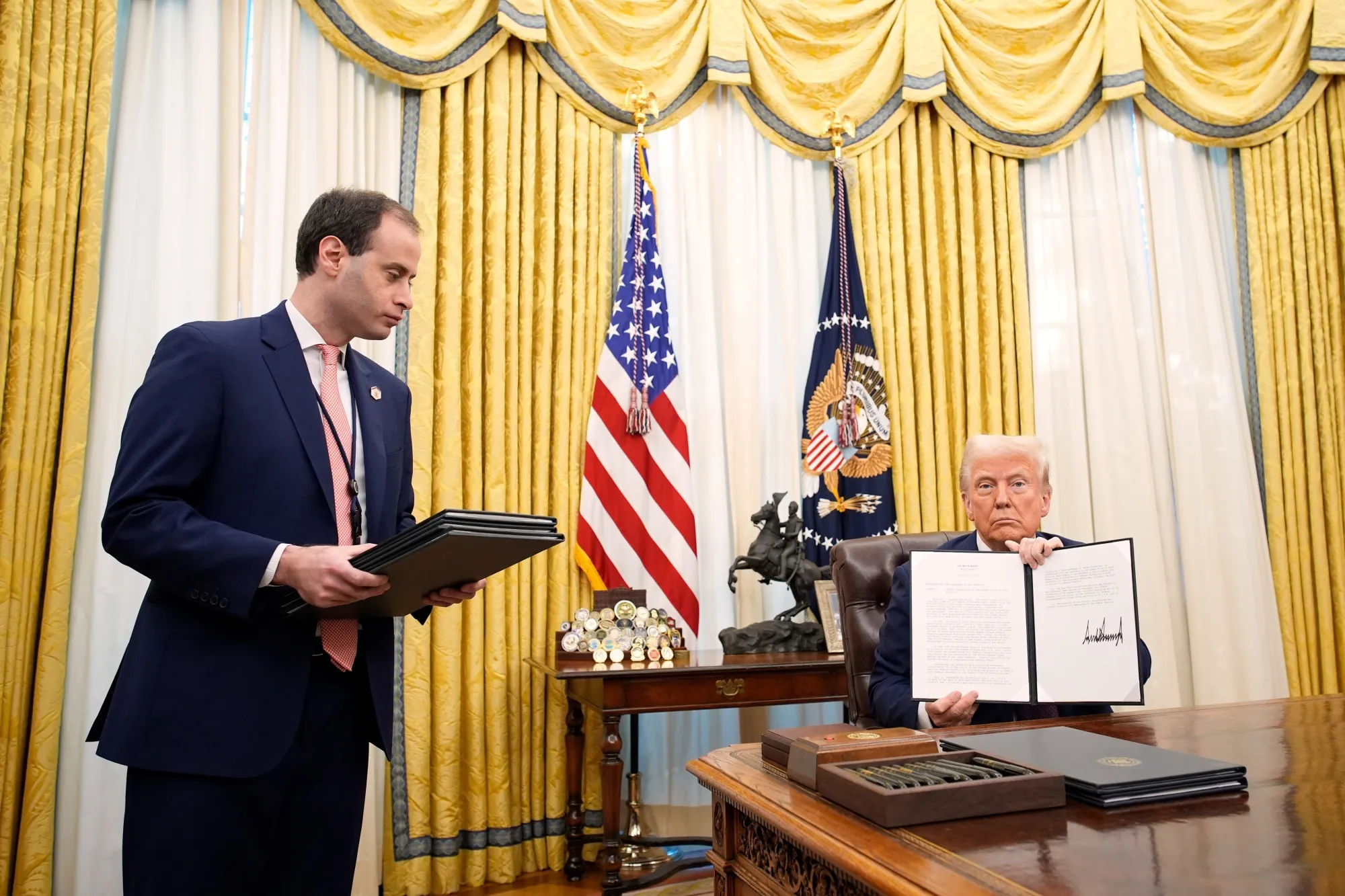 President Trump signing crypto executive order 2025