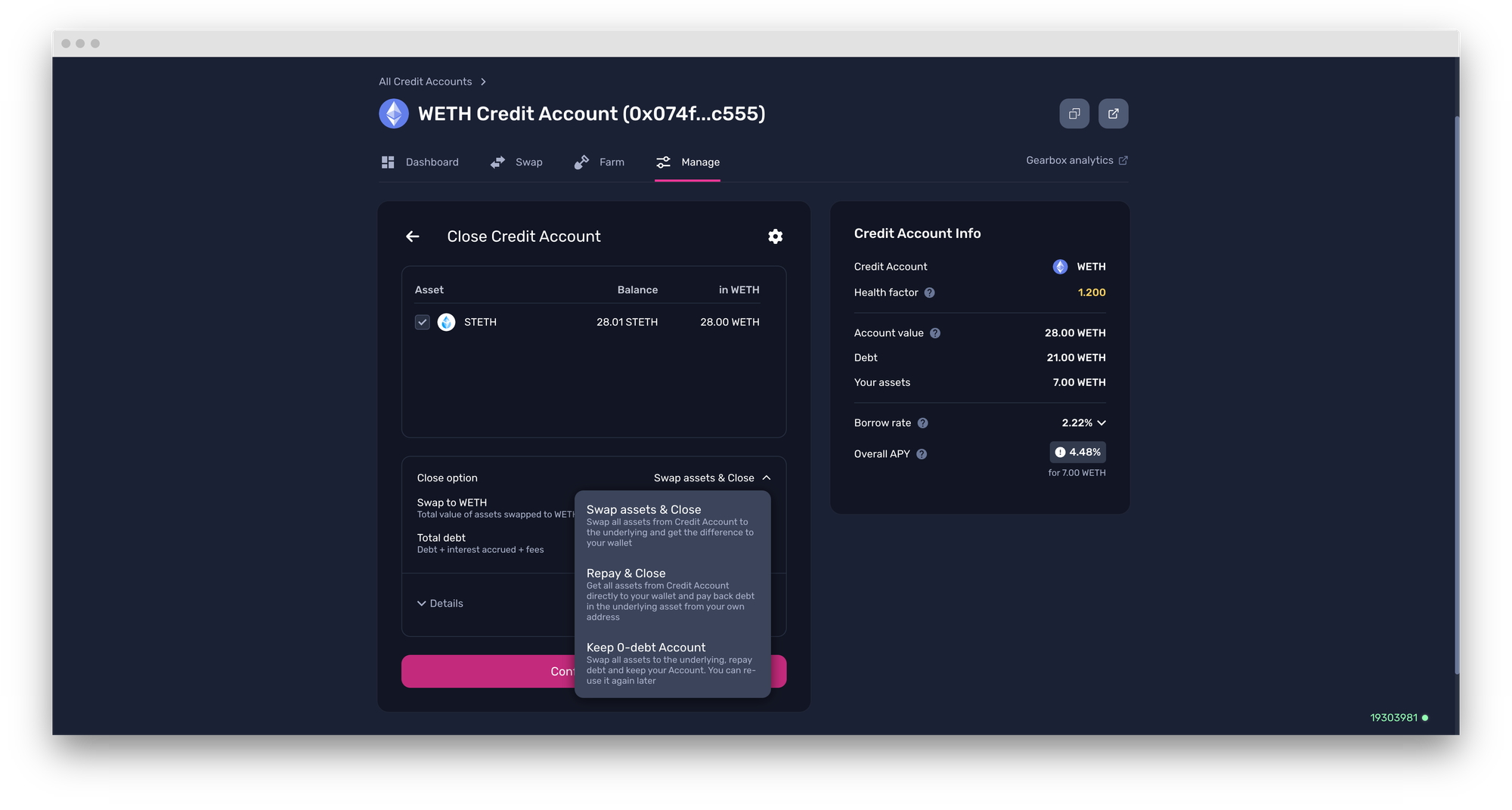 Ethena USDe sUSDe dashboard screenshot