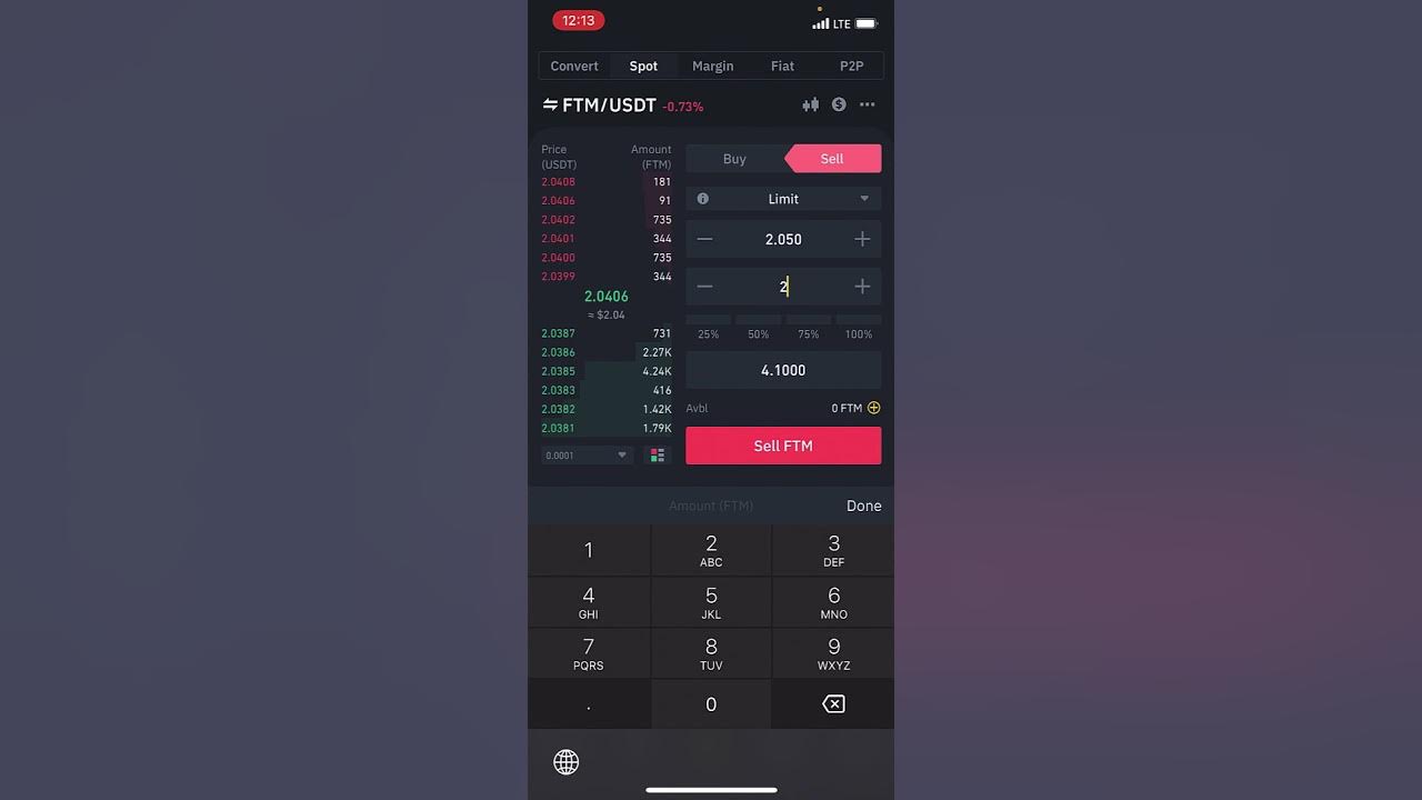 crypto trading stop-loss order interface