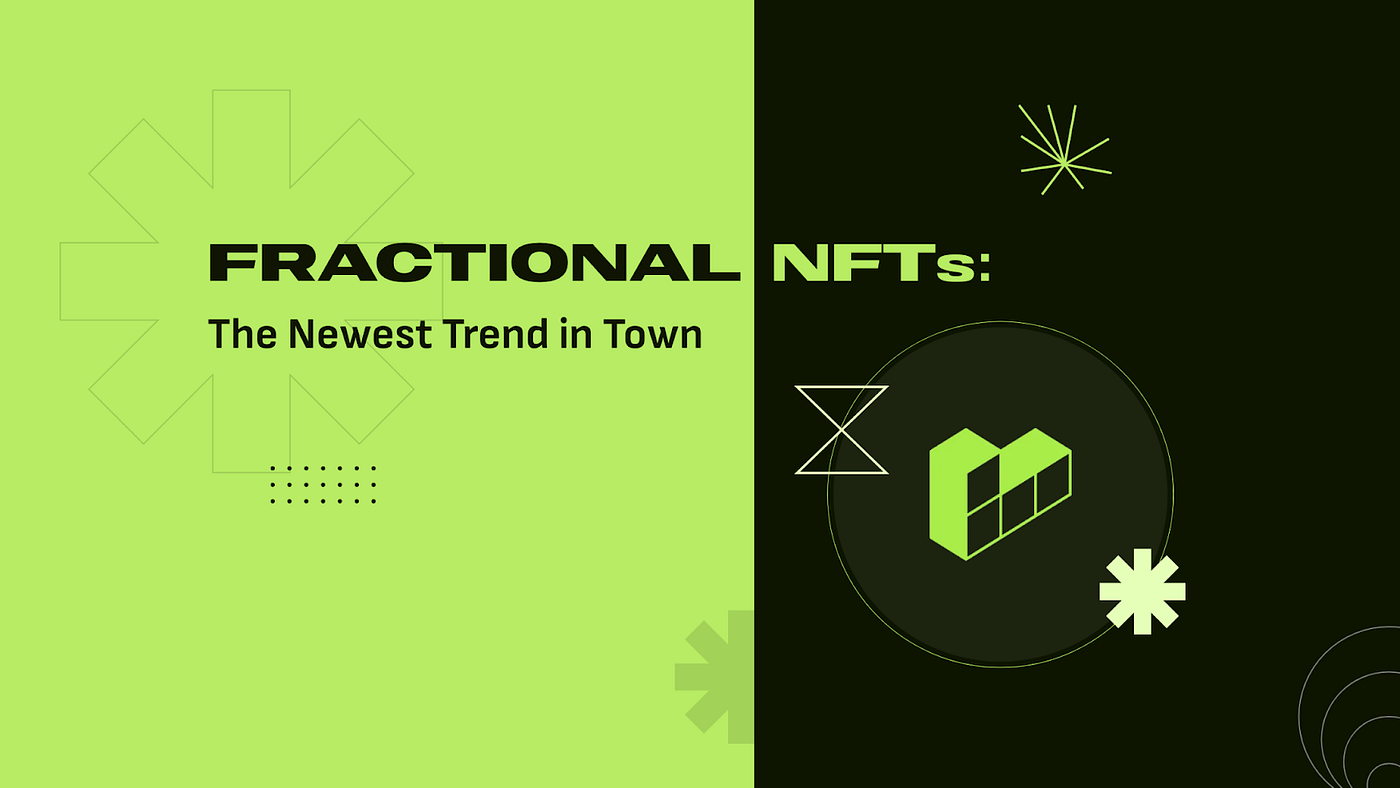 NFT fractional ownership liquidity blockchain graphic