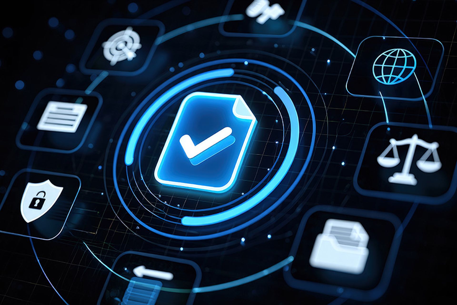 AI data compliance icon