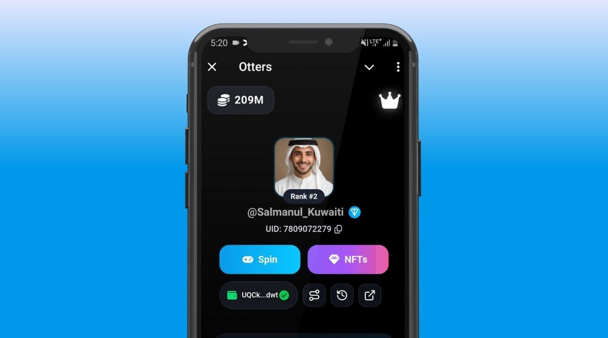 Otters TON Telegram mini app