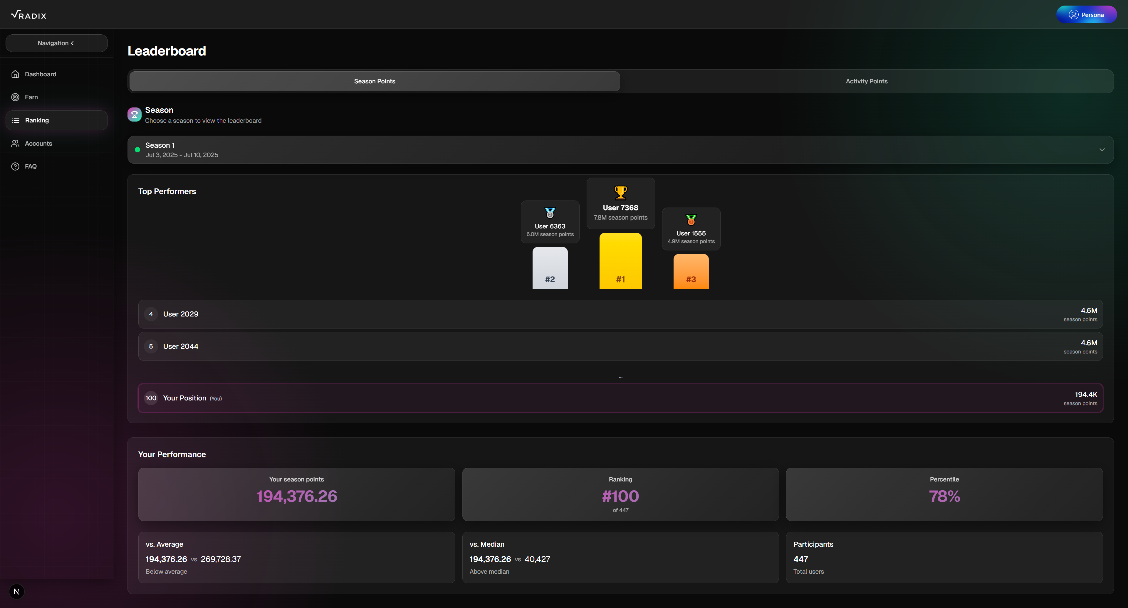 Radix Token Trek campaign rewards