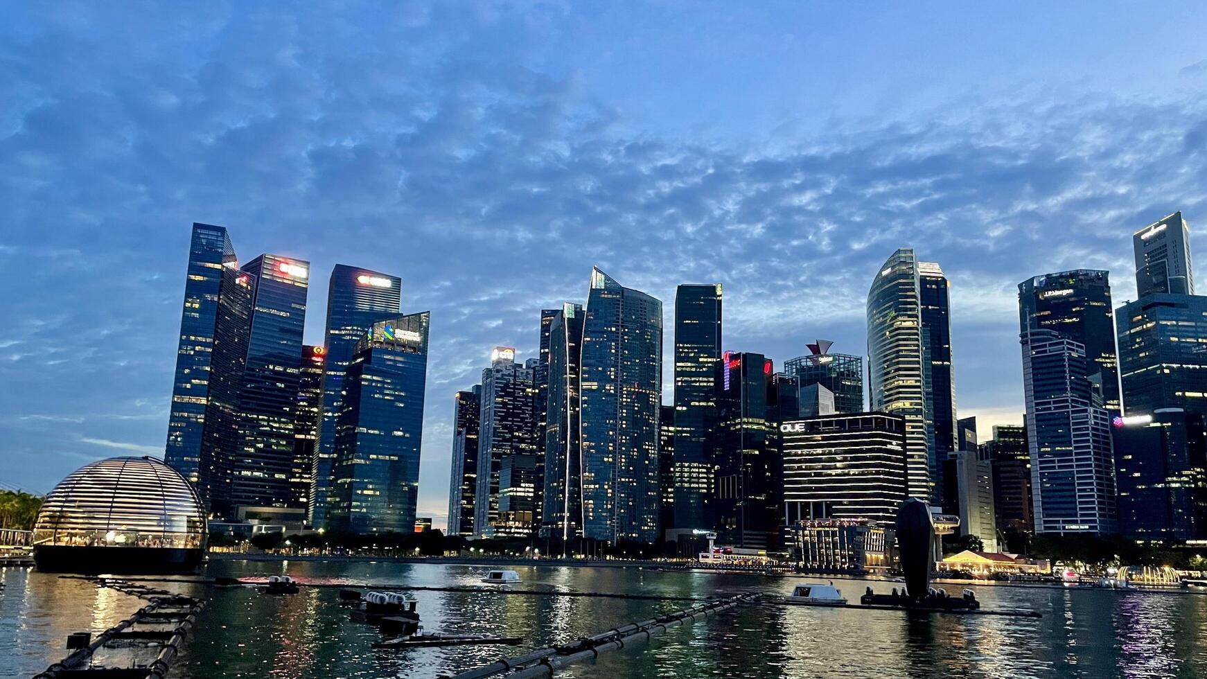 Singapore CBD skyline 2024