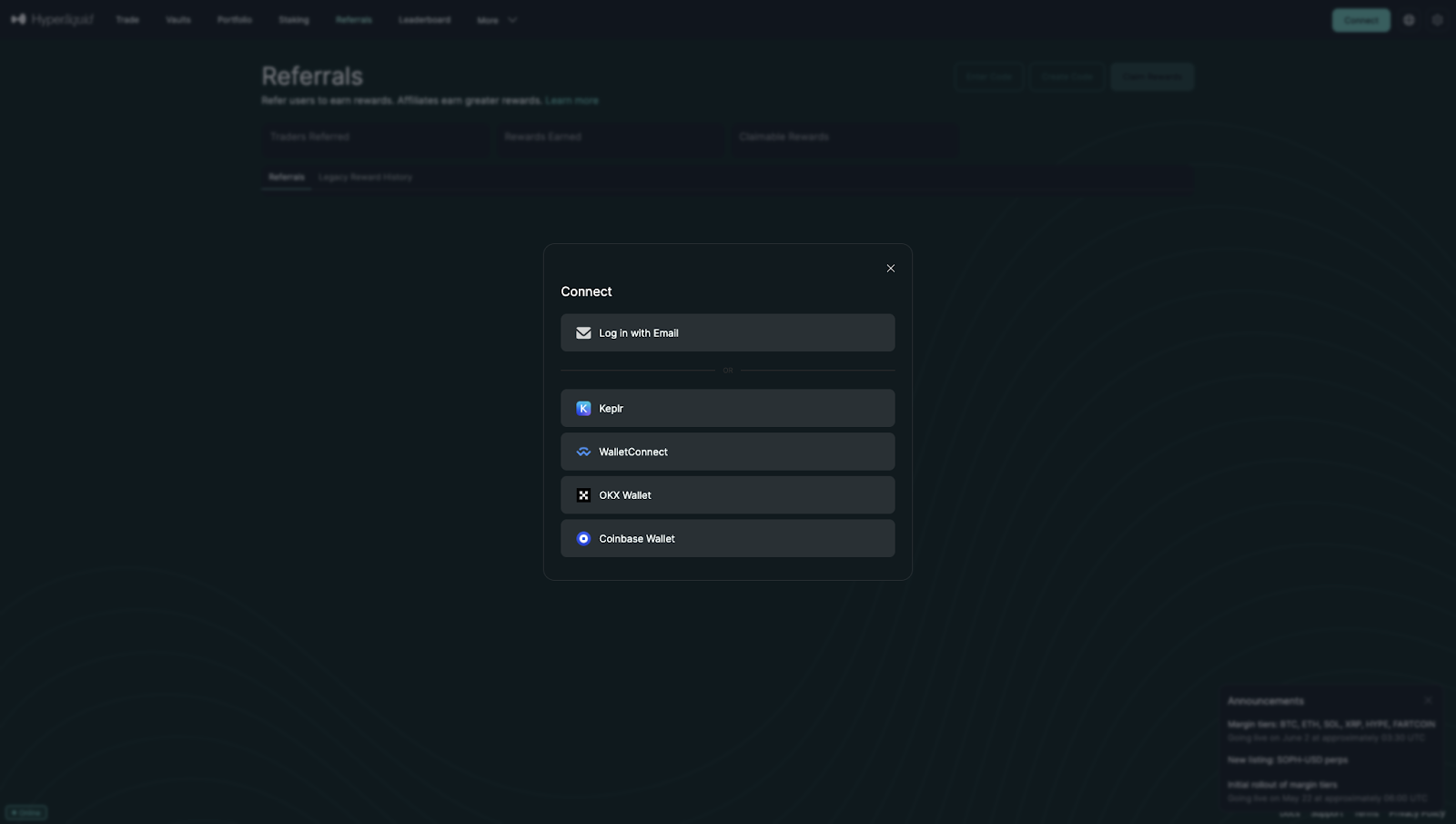 hyperliquid referral discount trader icon green checkmark