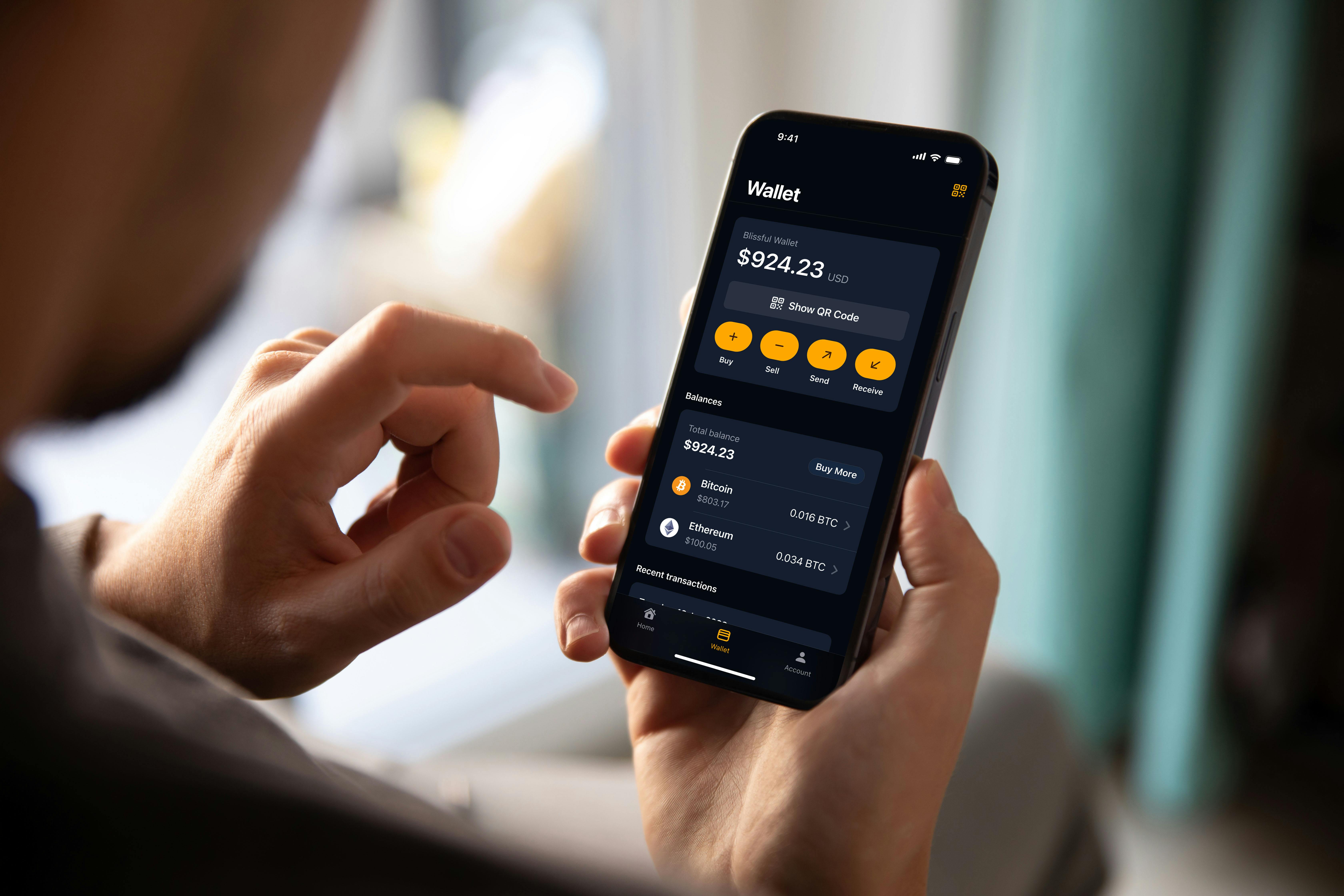 Biometric authentication process on Brazilian crypto app