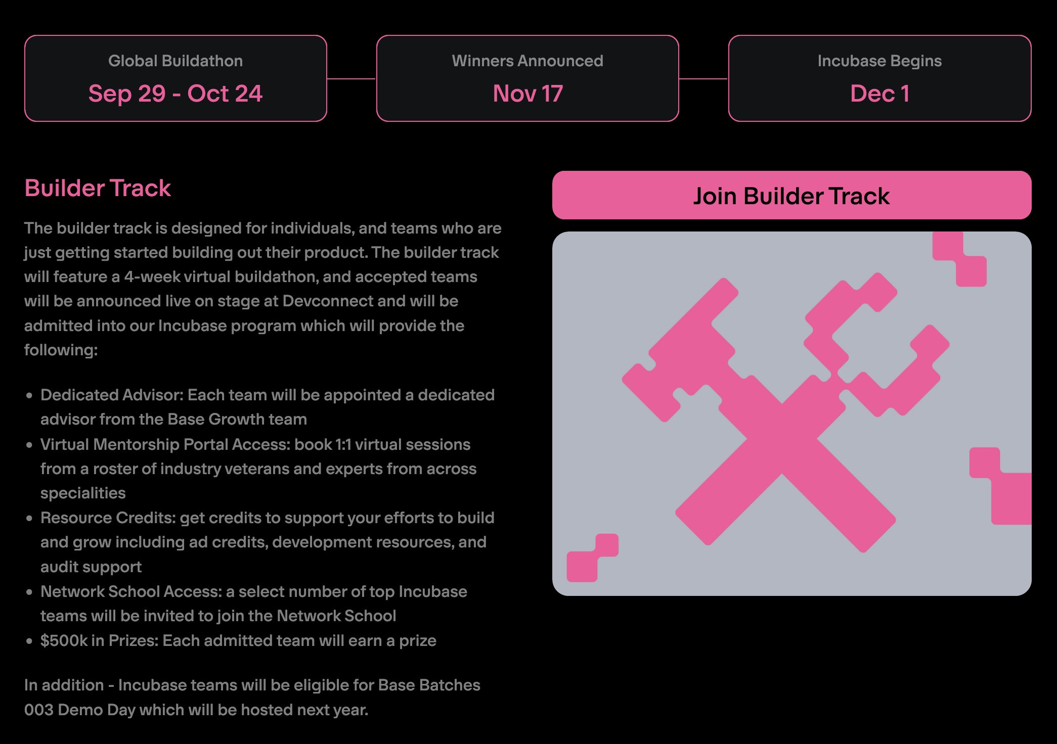 Base Batches 002 developer program