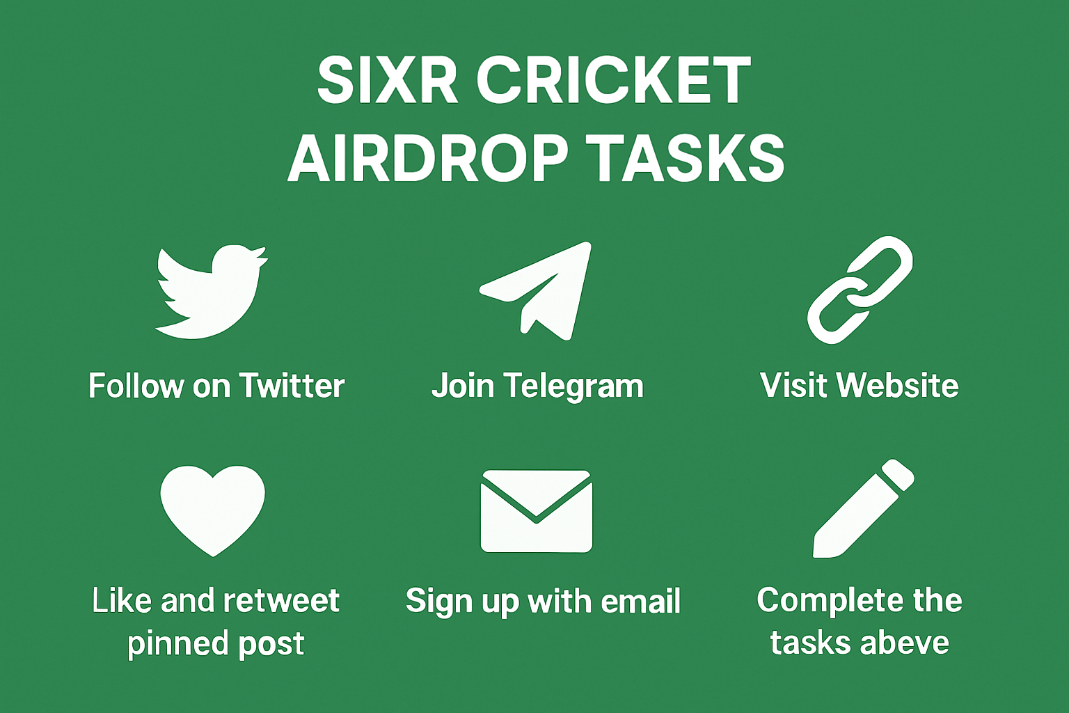 SIXR cricket airdrop tasks