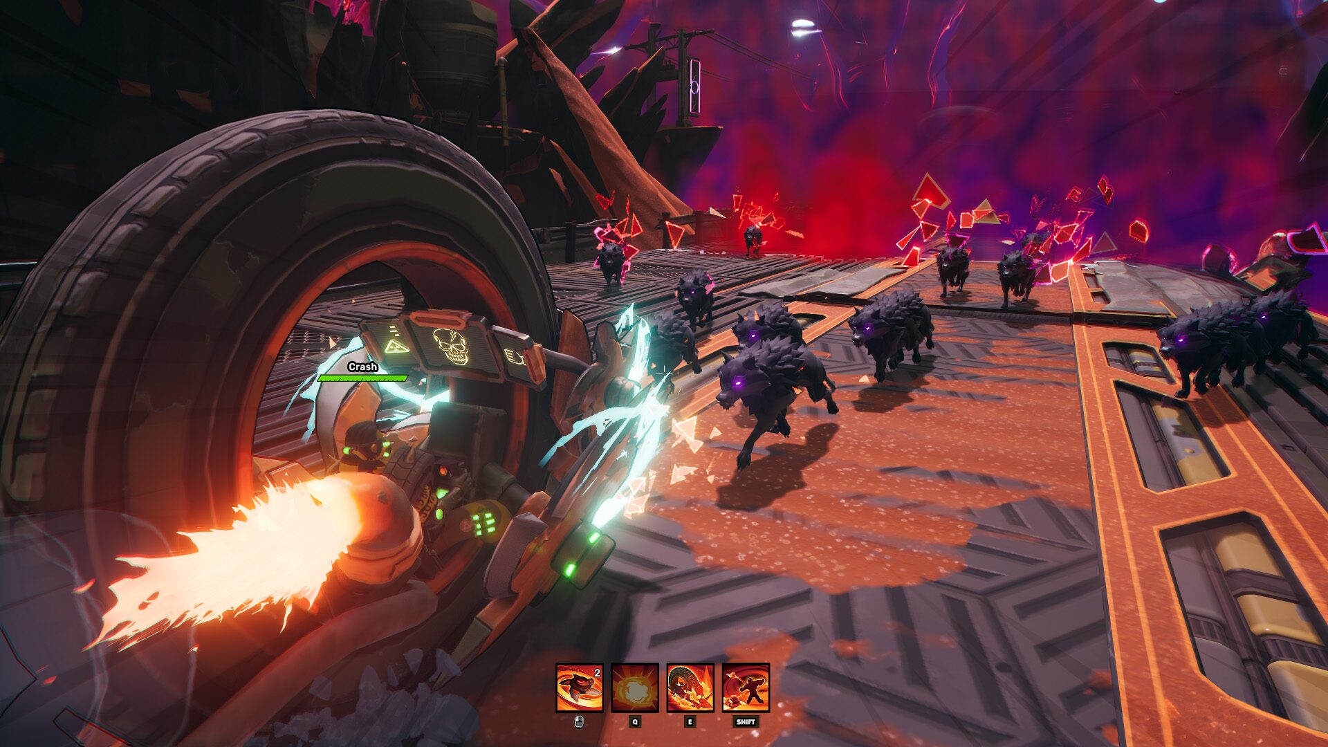 Epic screenshot of protagonist navigating alternate reality depths in Million Depth roguelike game