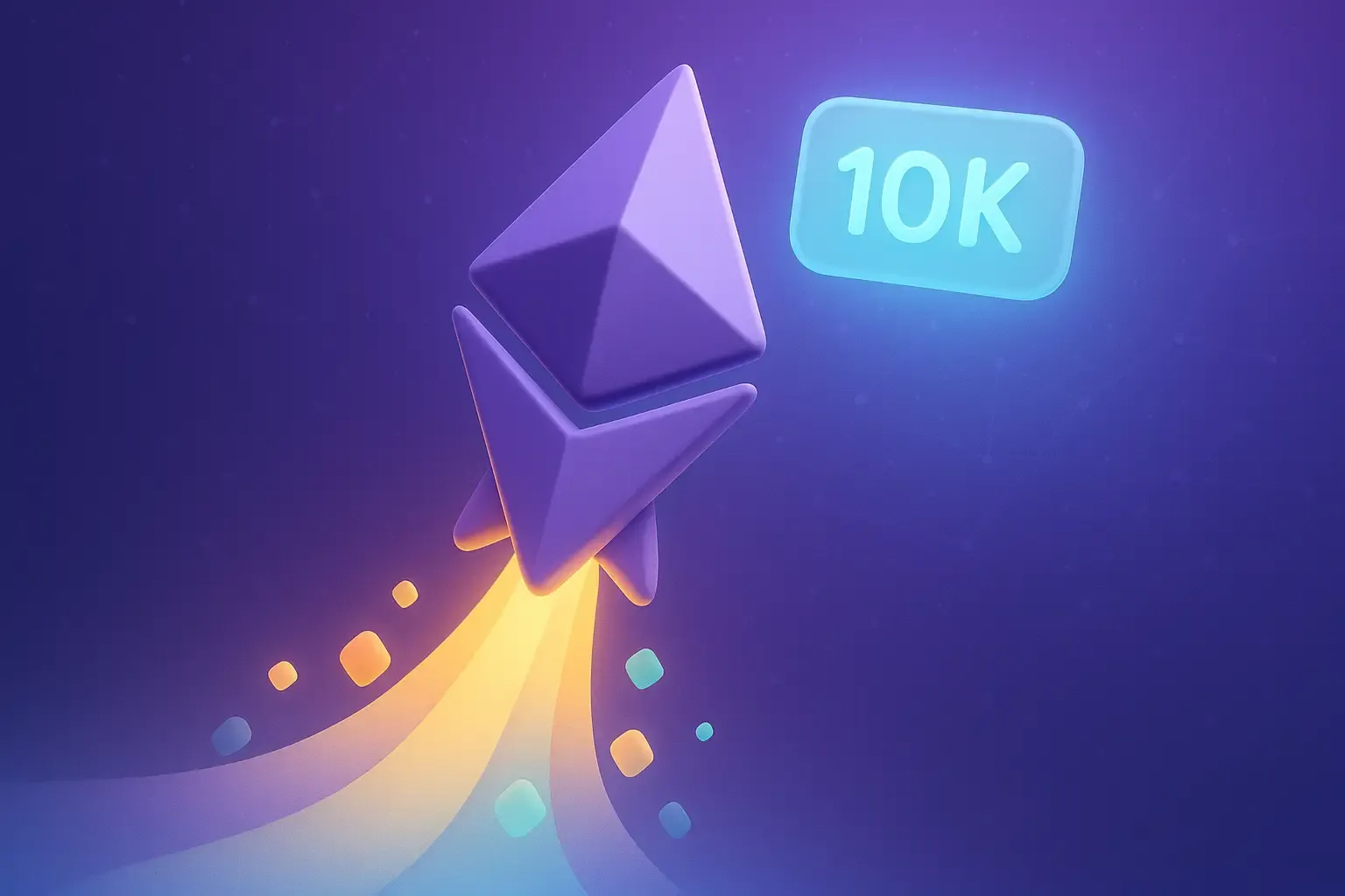 Ethereum logo glowing above the Wall Street skyline, symbolizing institutional adoption and rising ETF inflows in 2025