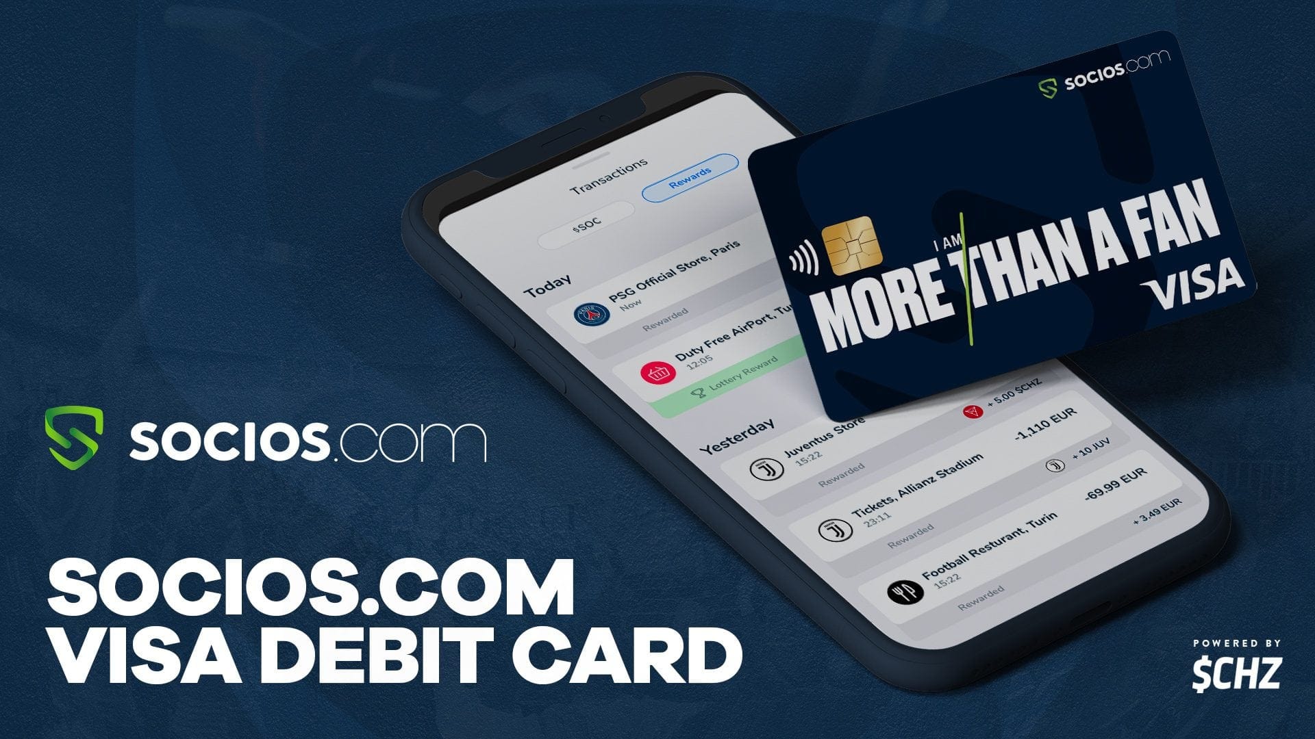 Excited soccer fans using smartphones to buy and trade fan tokens on mobile apps