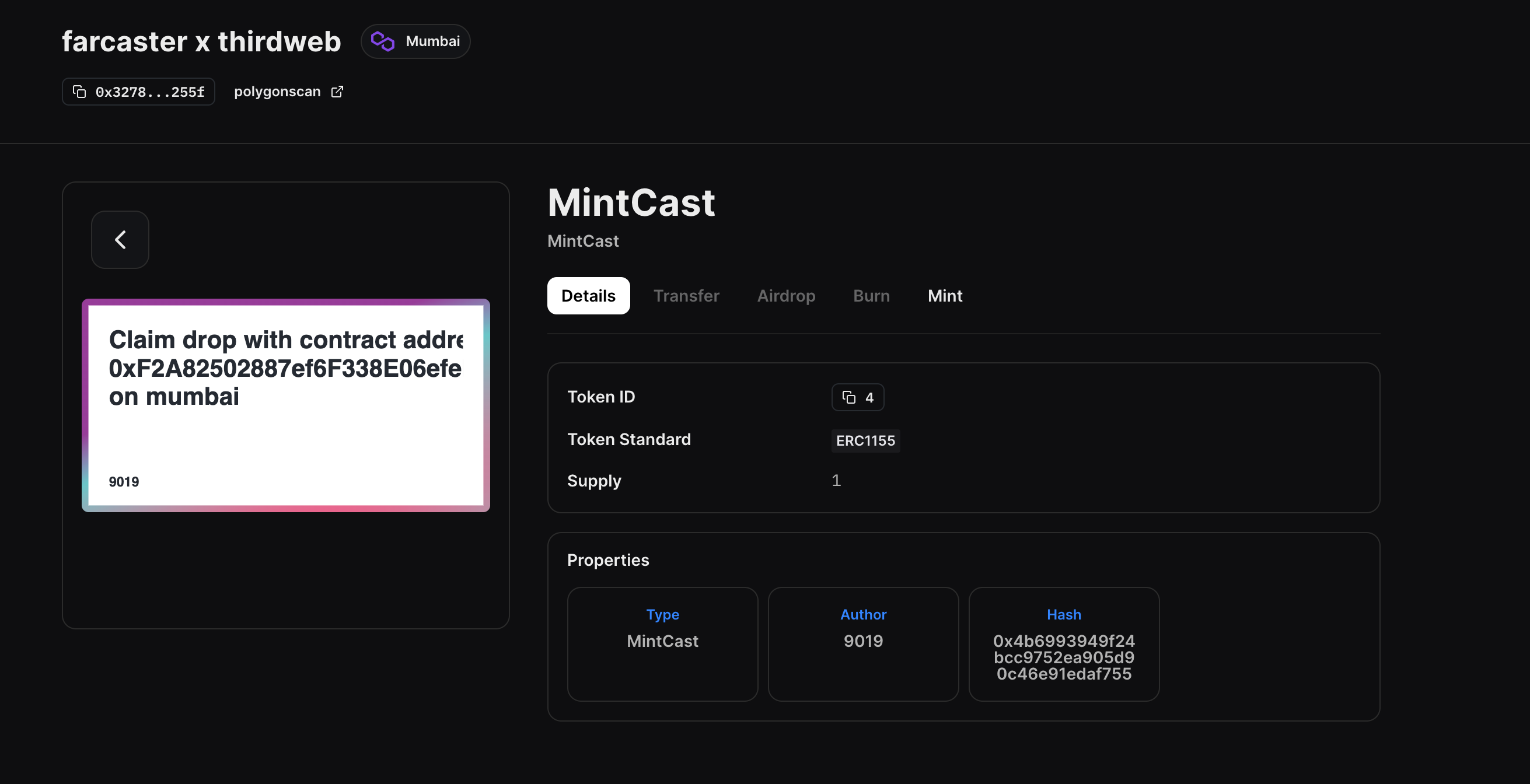 Farcaster cast creation UI