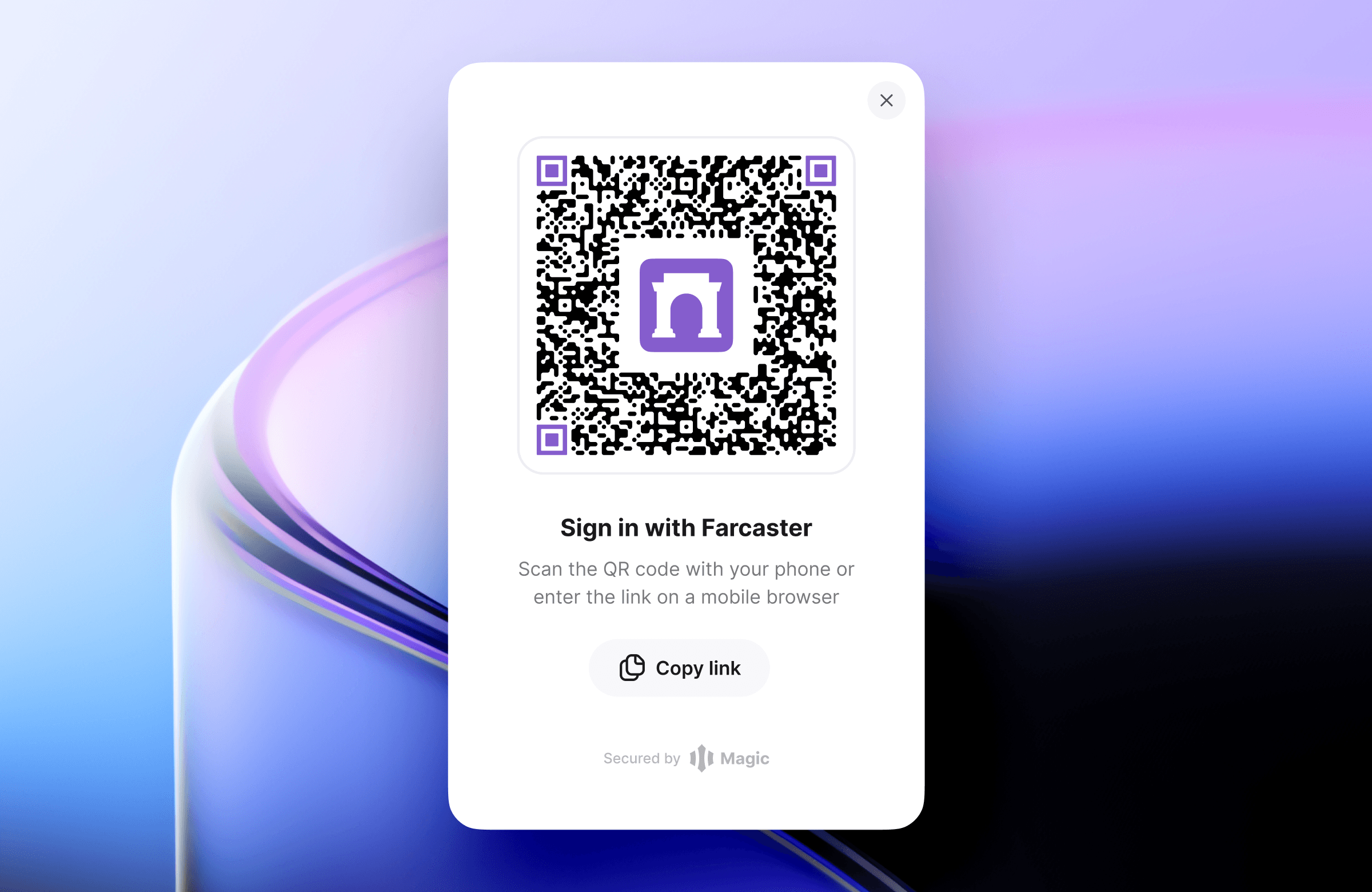Sign In with Farcaster button