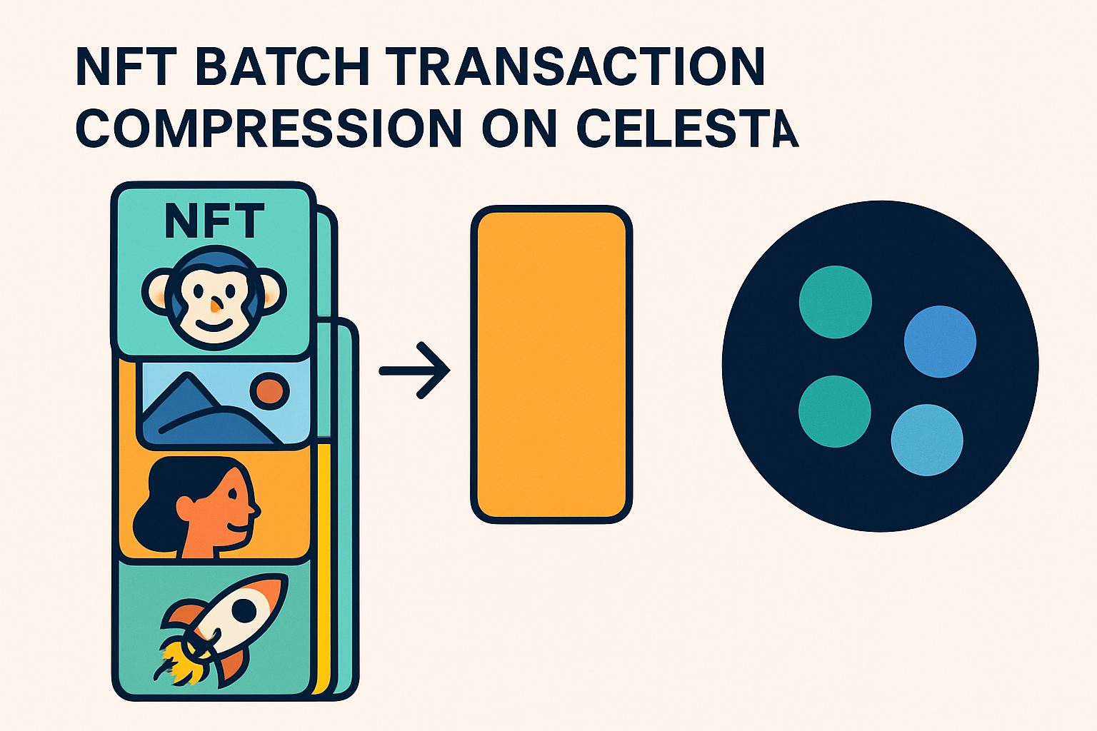 NFT batch transaction compression on Celestia
