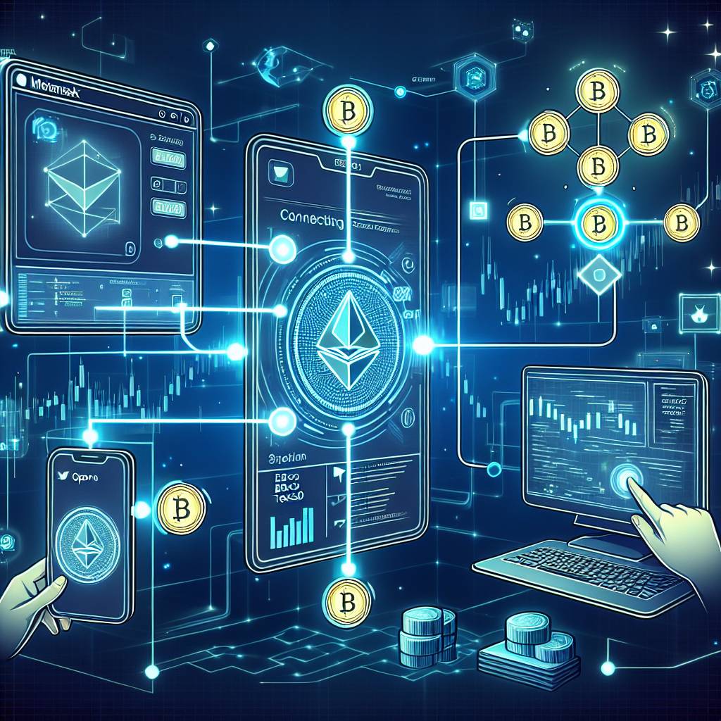 MetaMask wallet connecting to DEX