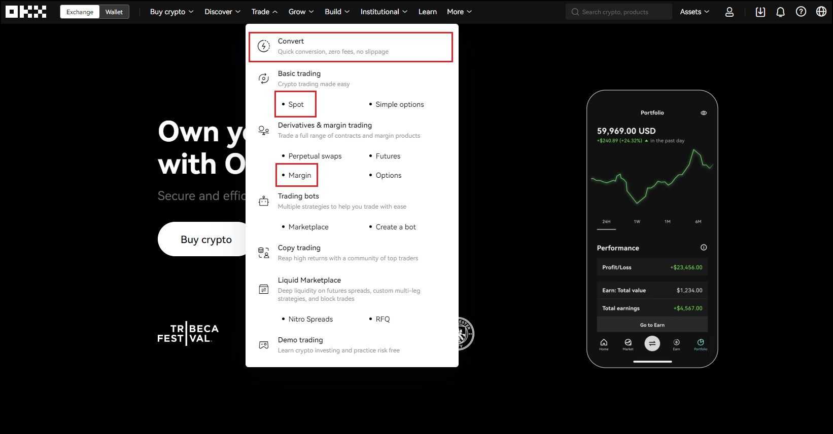 OKX app select Apple Pay payment method