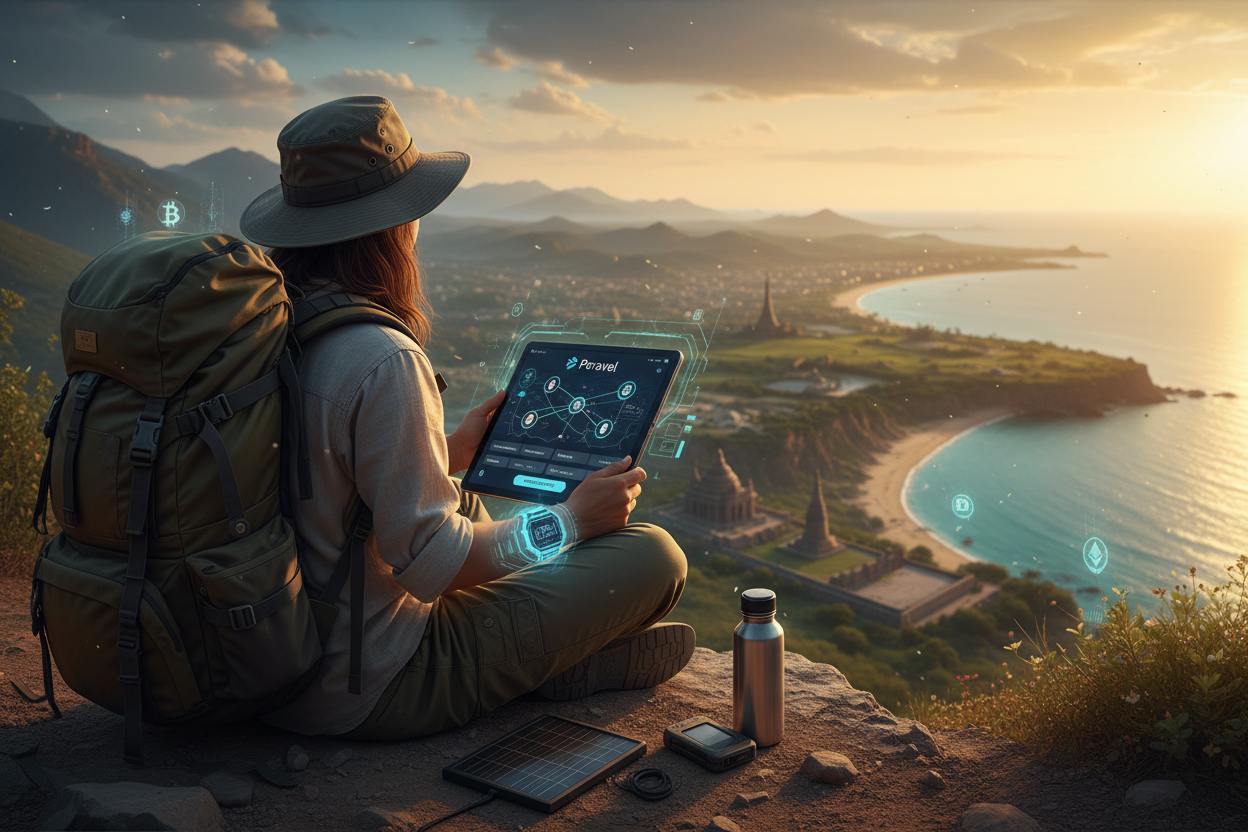 Peravel nomad travel crypto booking