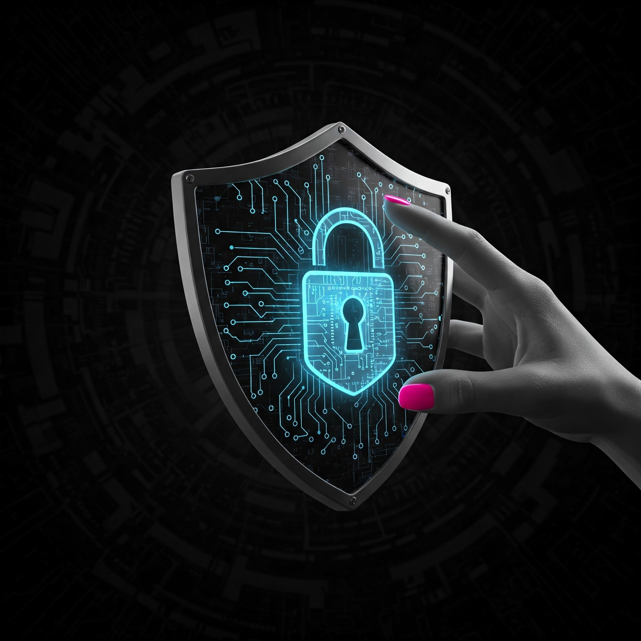 risk precision shield analytics icon