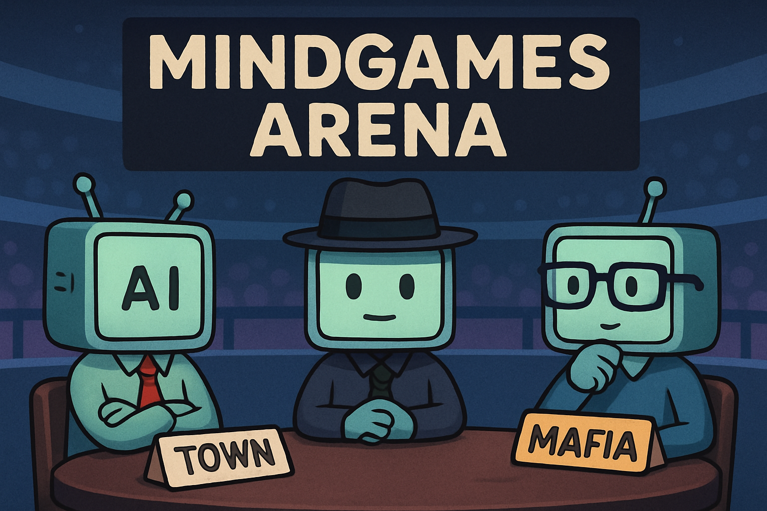 MindGames Arena AI agents playing Mafia game