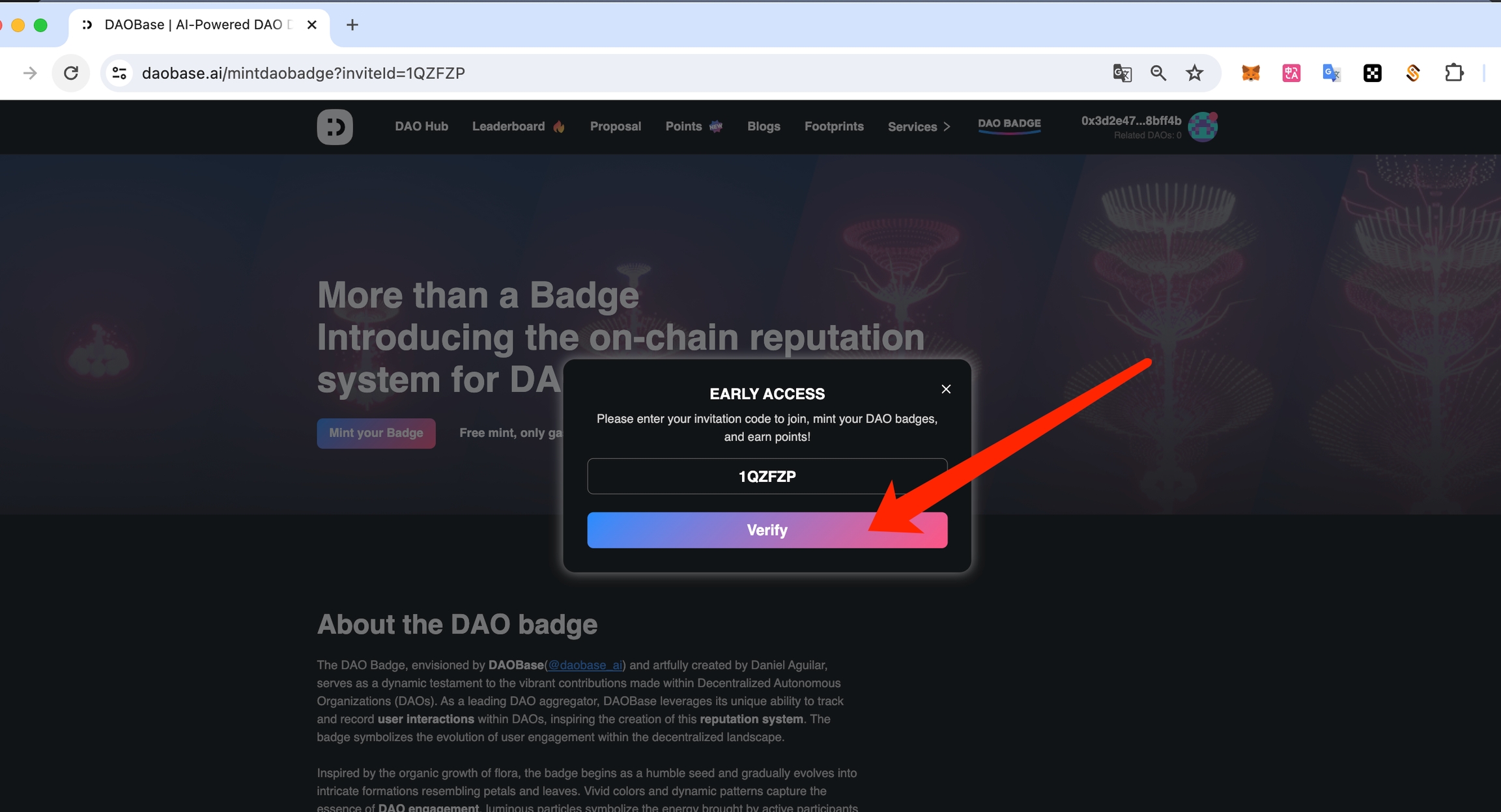 DAO NFT badge member engagement