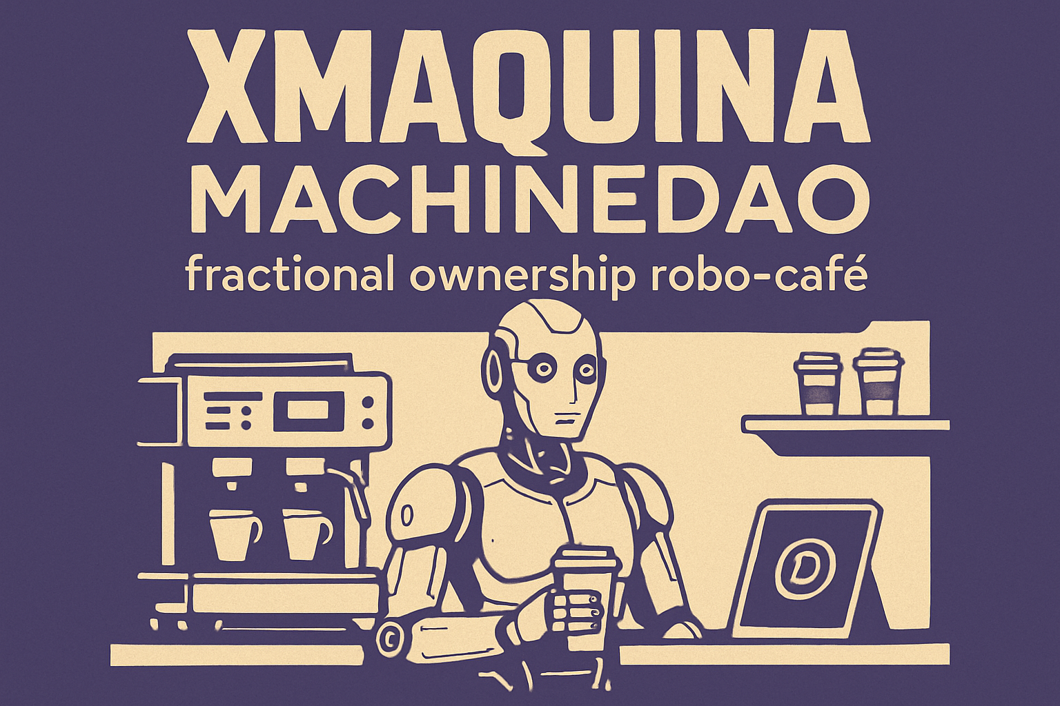 XMAQUINA MachineDAO fractional ownership robo-café