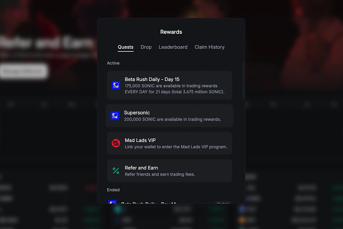 Backpack Exchange real-time settlement dashboard