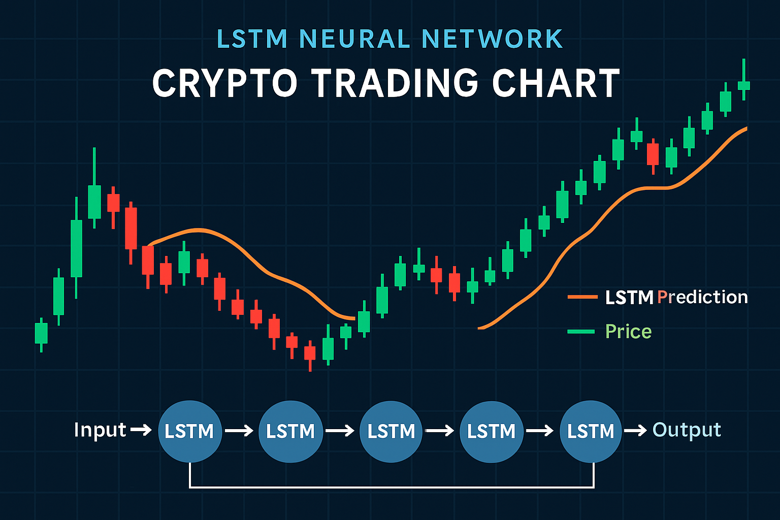 LSTM neural network crypto trading chart