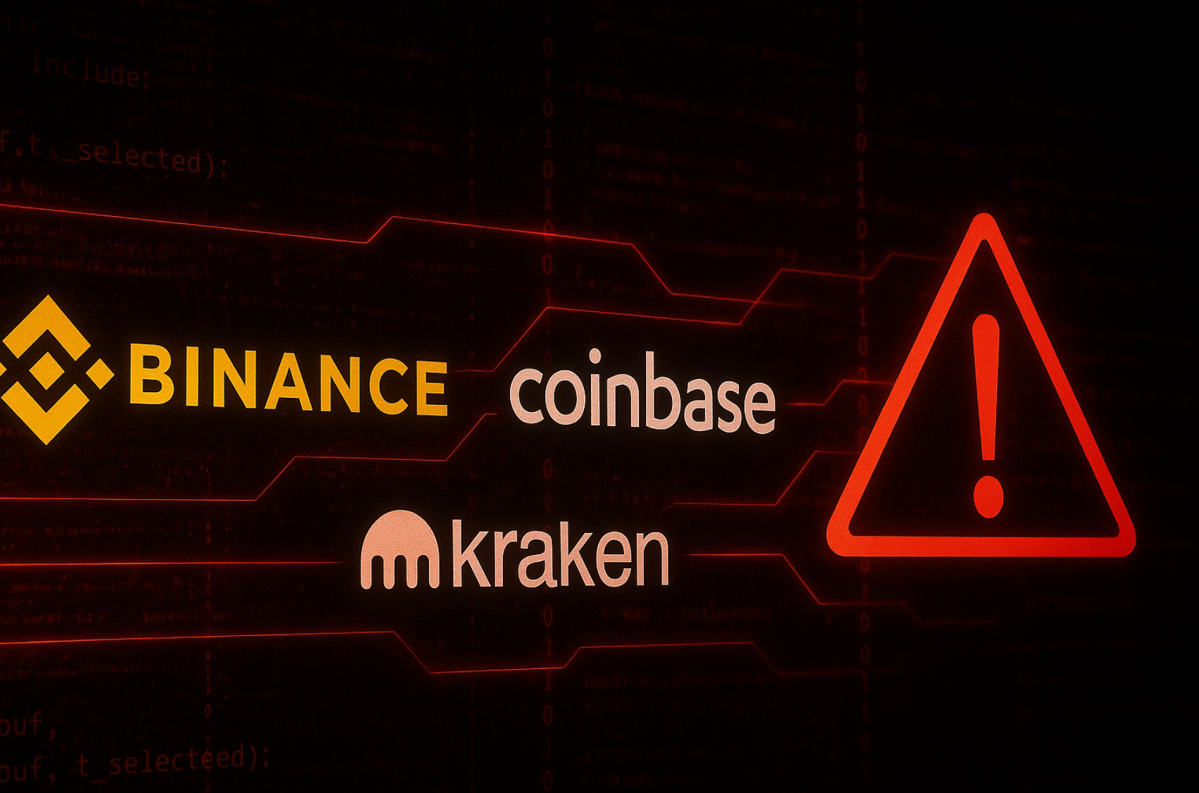 Coinbase Binance Kraken Ethereum trading interface 2025