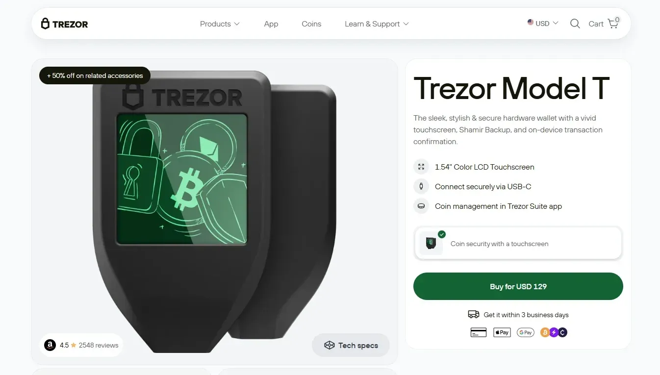Ledger Trezor MetaMask Trust Wallet Ethereum