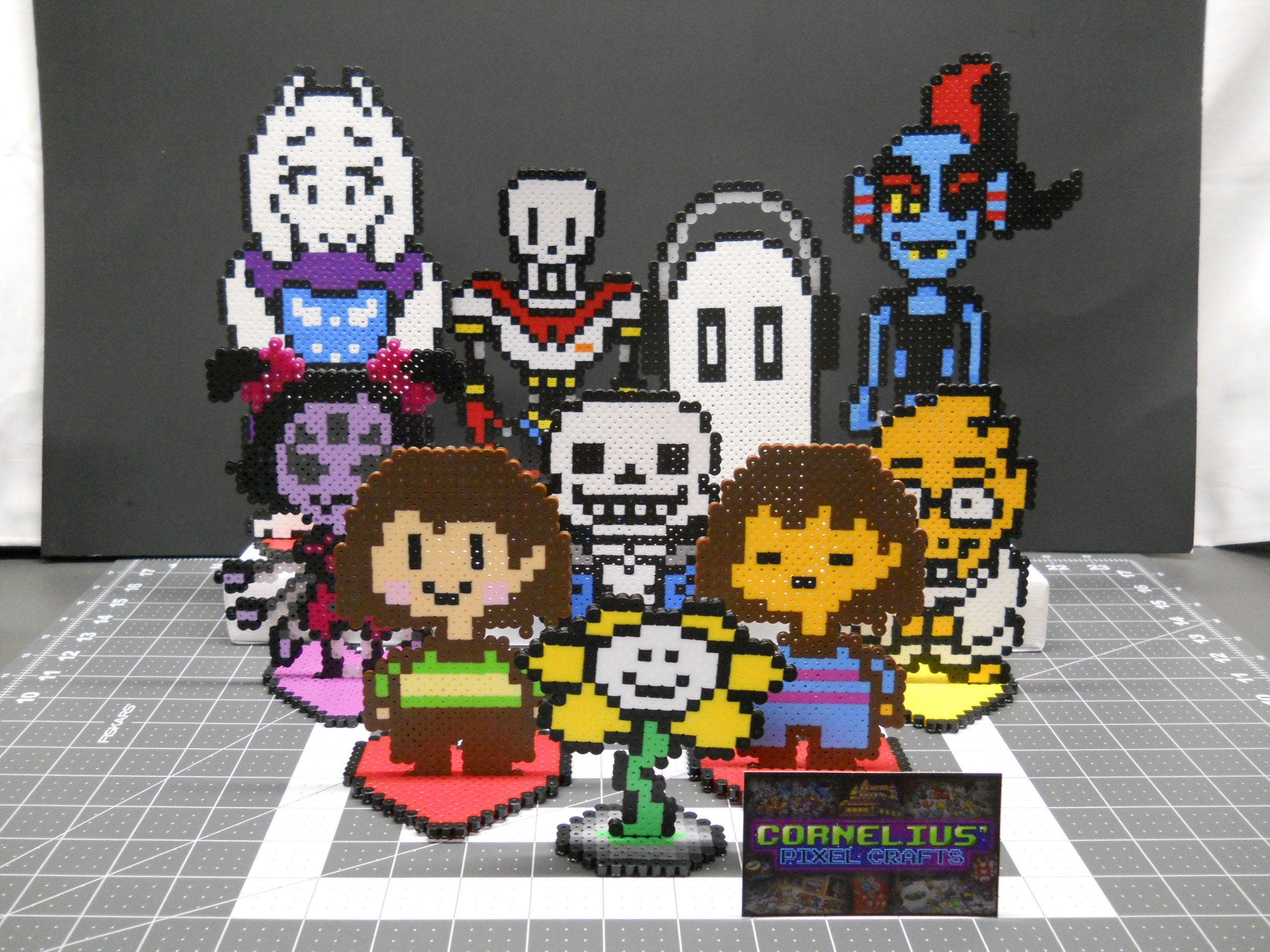 Undertale pixel art characters