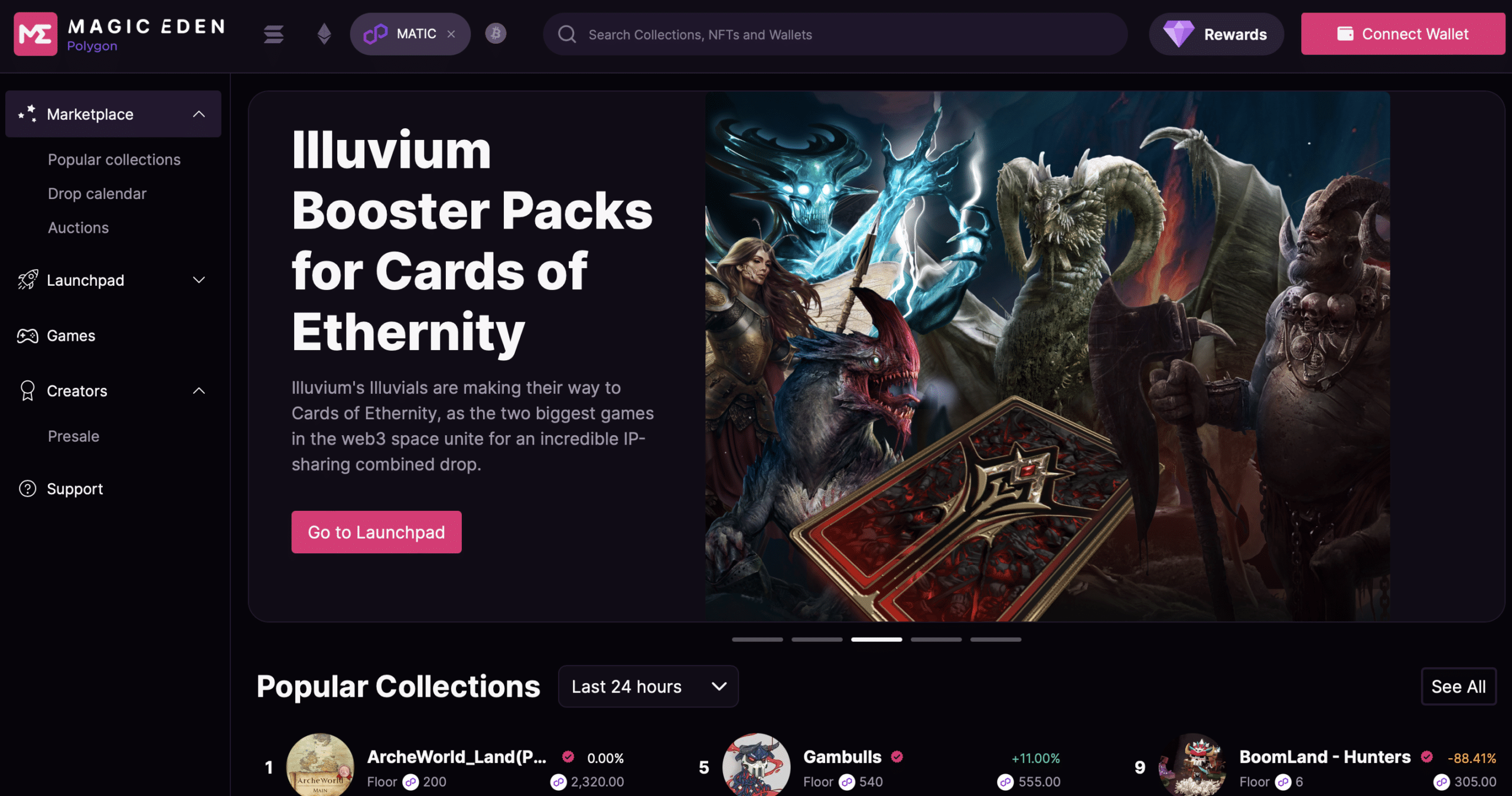 NFT gaming marketplace trading