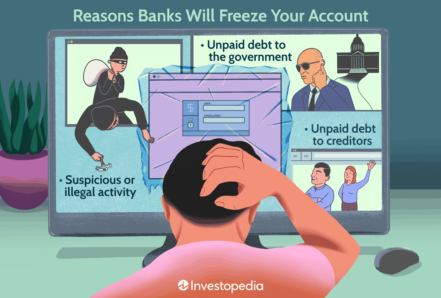 crypto account frozen warning