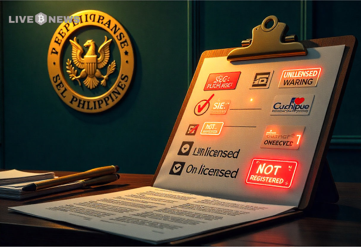 Philippines SEC crypto exchange registration website screenshot