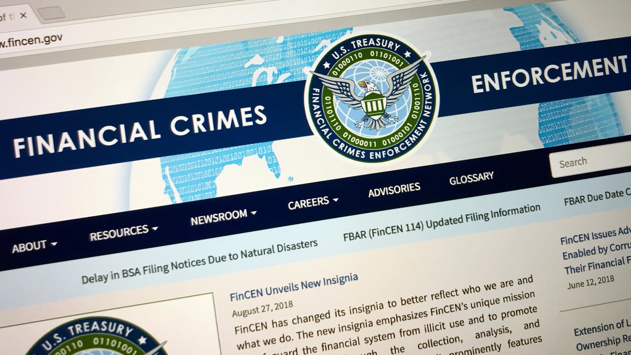 FinCEN cryptocurrency mixer reporting