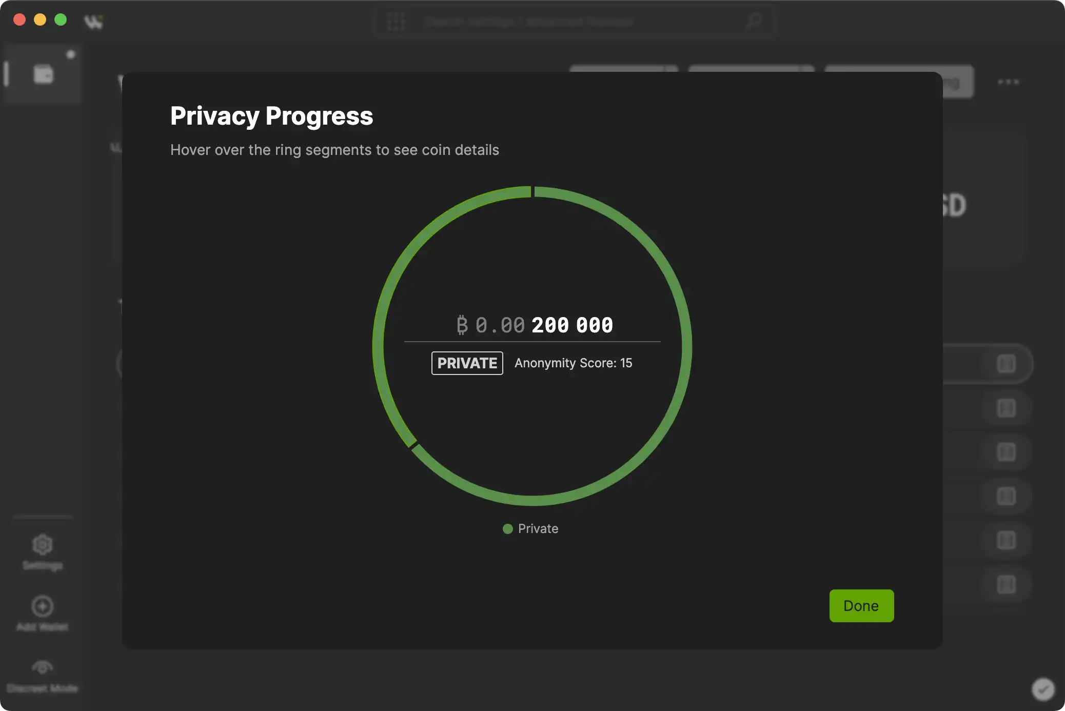 Wasabi Wallet 2.0 CoinJoin compliance