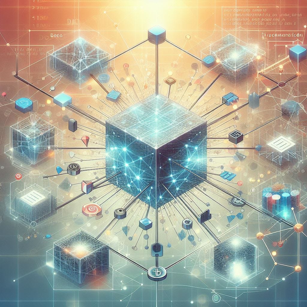 crypto DAO user governance voting illustration