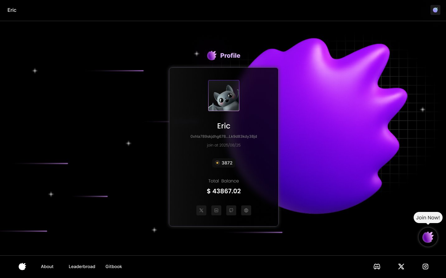 GiveRep rewards dashboard or loyalty program interface
