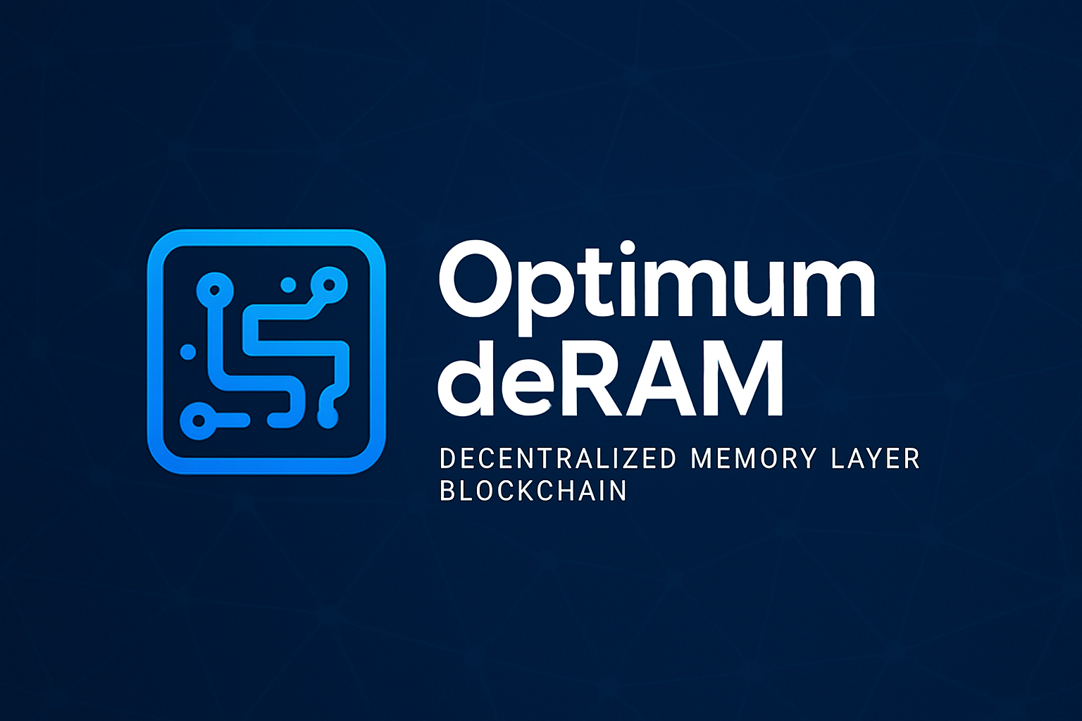 Optimum deRAM decentralized memory layer blockchain