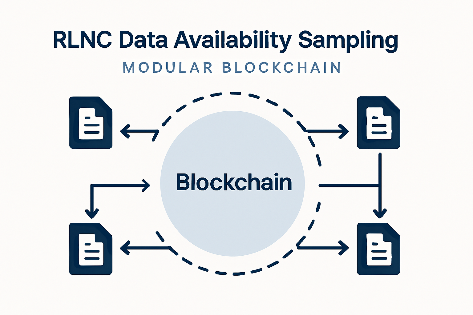RLNC Data Availability Sampling modular blockchain