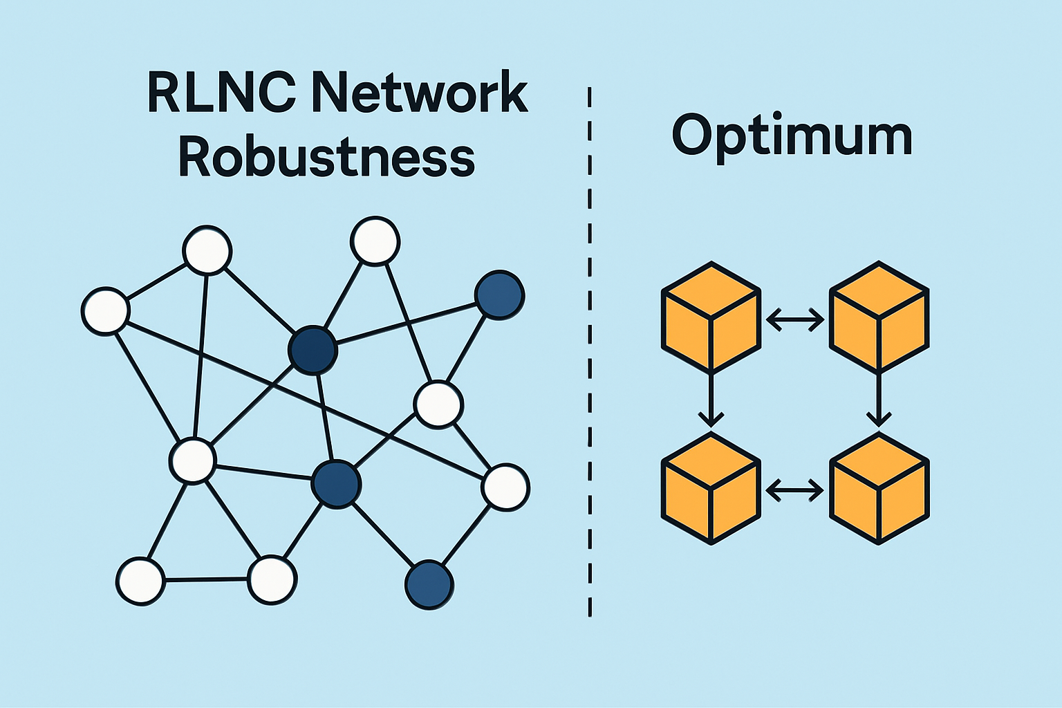 RLNC network robustness Optimum blockchain