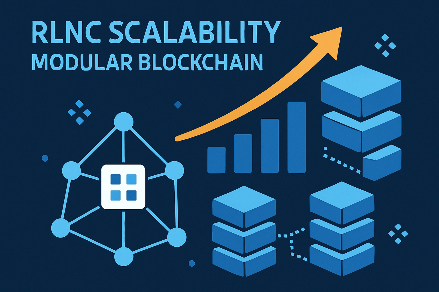 RLNC scalability modular blockchain