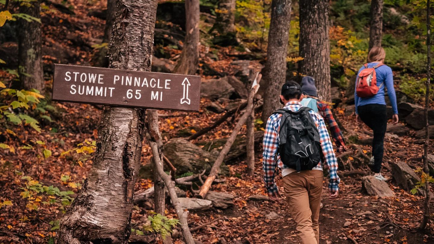 BaseCamp Vermont 2025 team hike Stowe