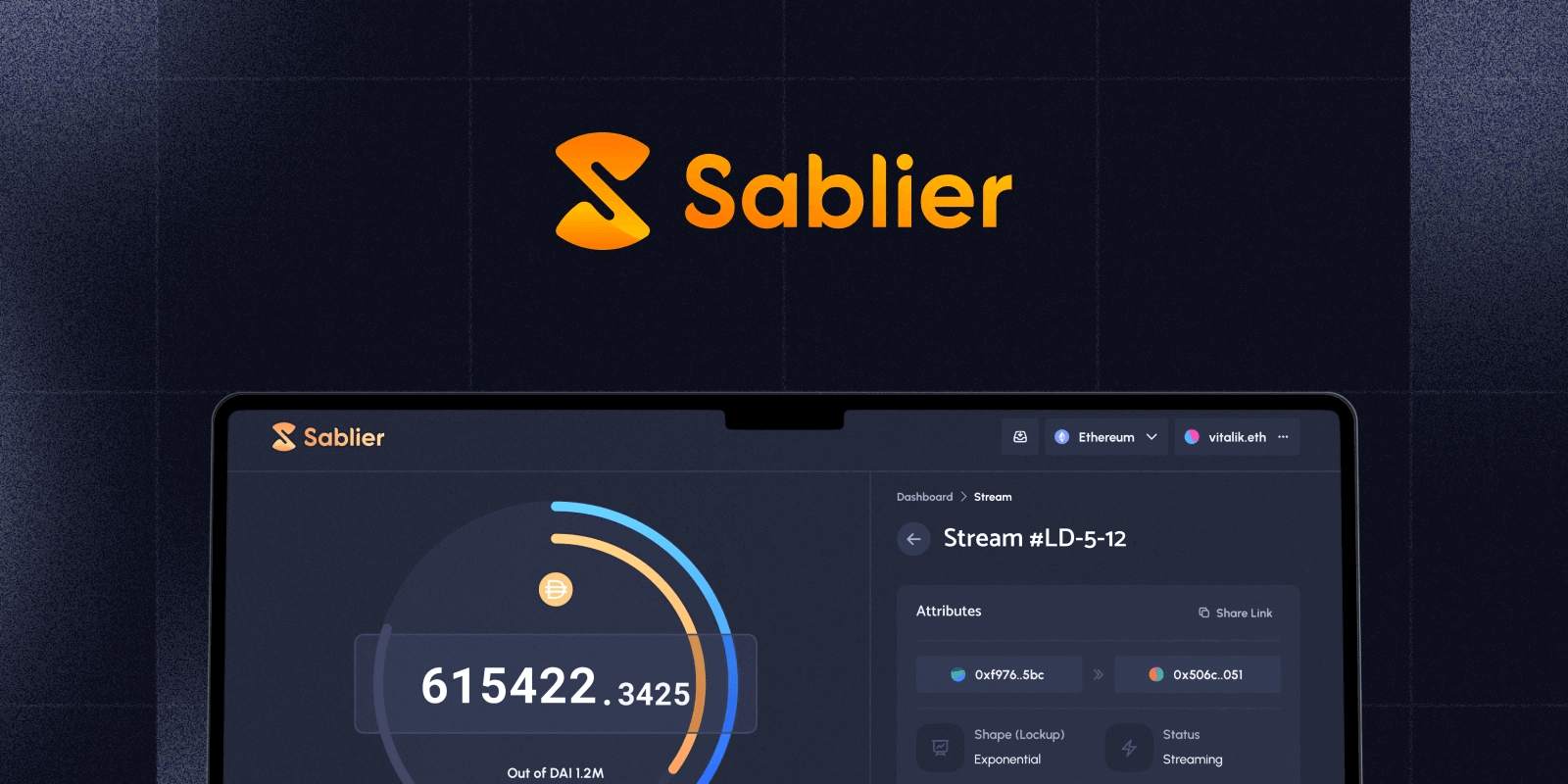 Sablier vesting stream