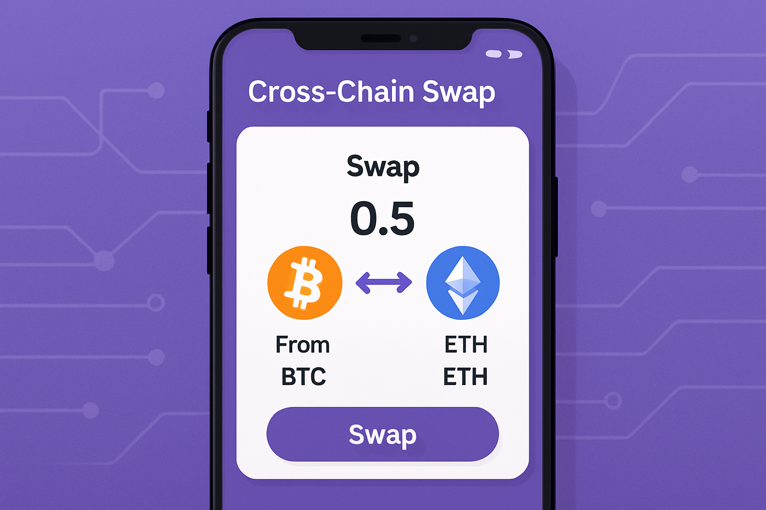 cross-chain swap feature in crypto wallet
