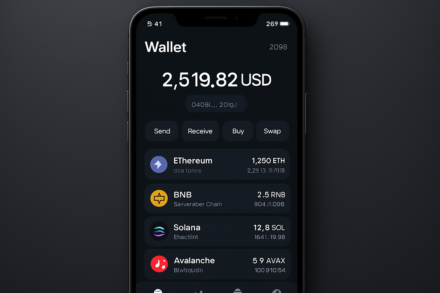 multi-chain crypto wallet interface 2025