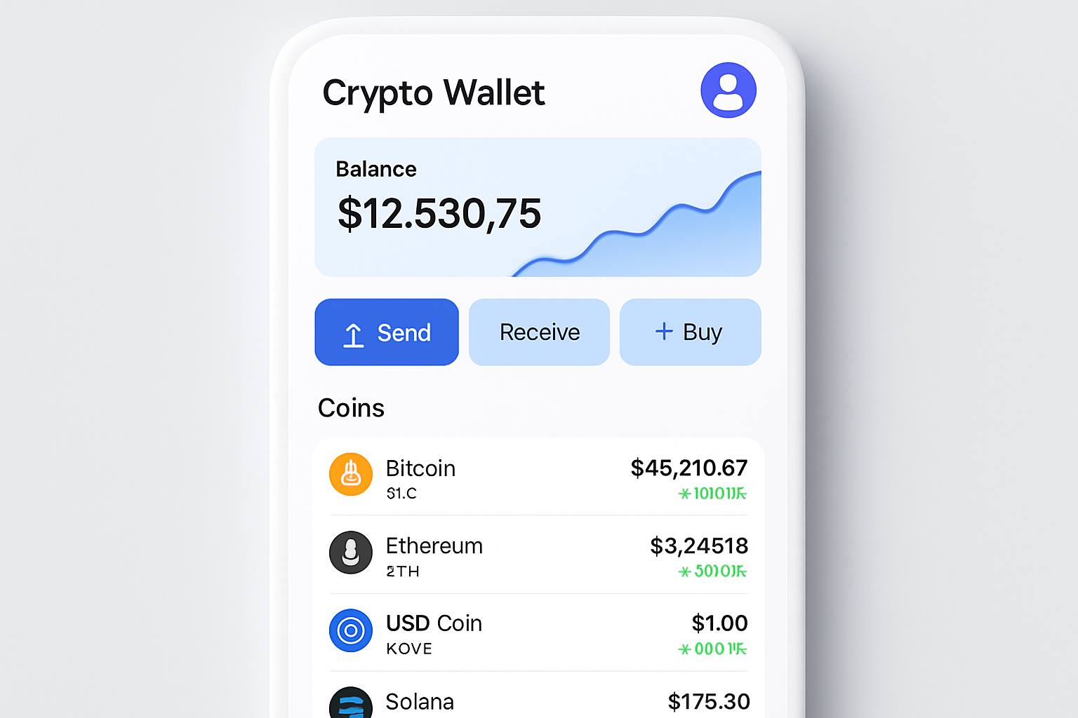 user-friendly crypto wallet UI 2025