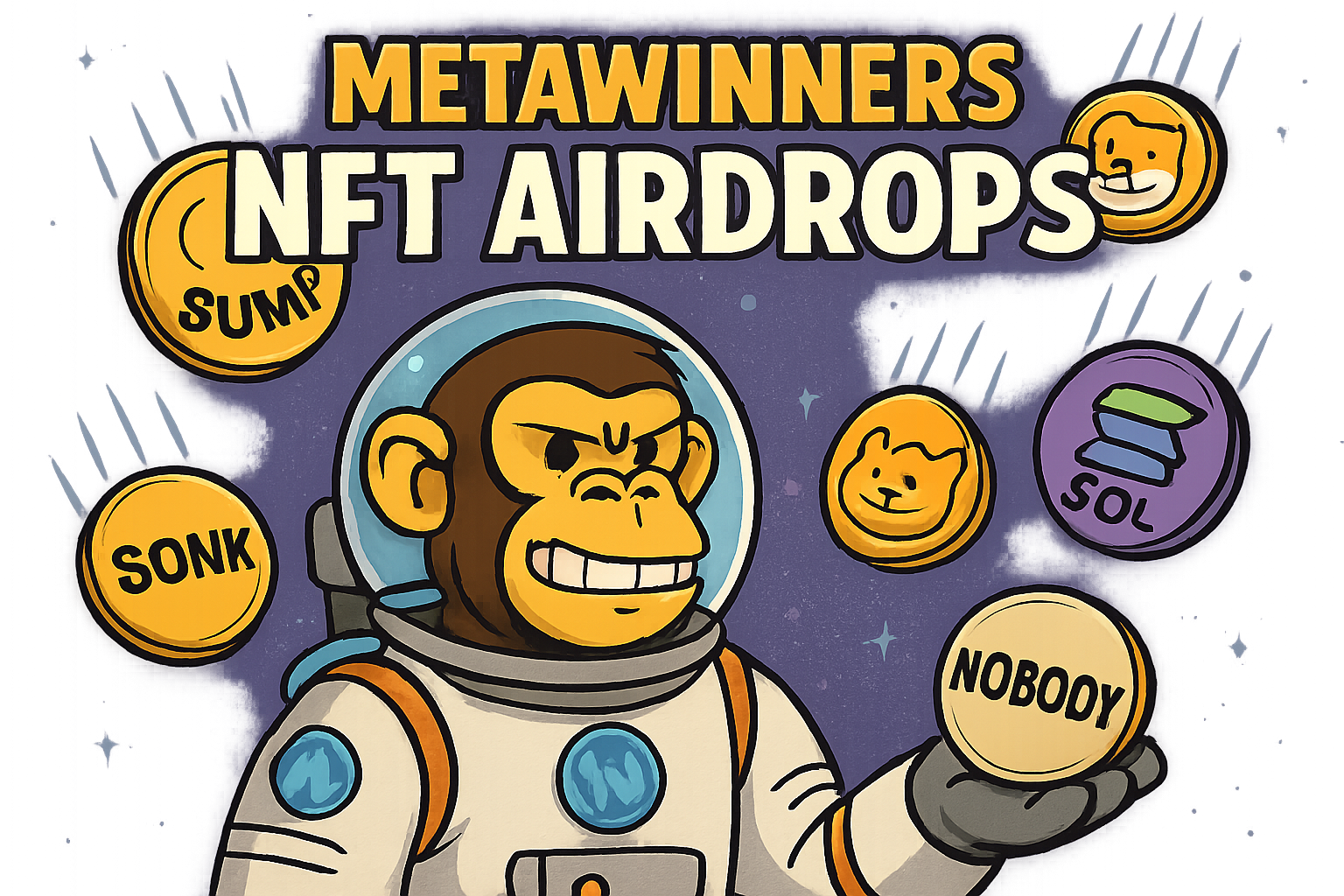 MetaWinners NFT airdrops $PUMP $BONK $SOL $NOBODY